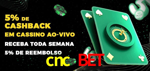 Promoções do cassino ao Vivo cnc bet